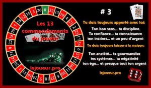Les treize commandements du joueur de casino 3